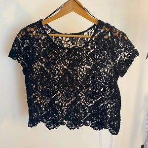 Lace Cropped Top